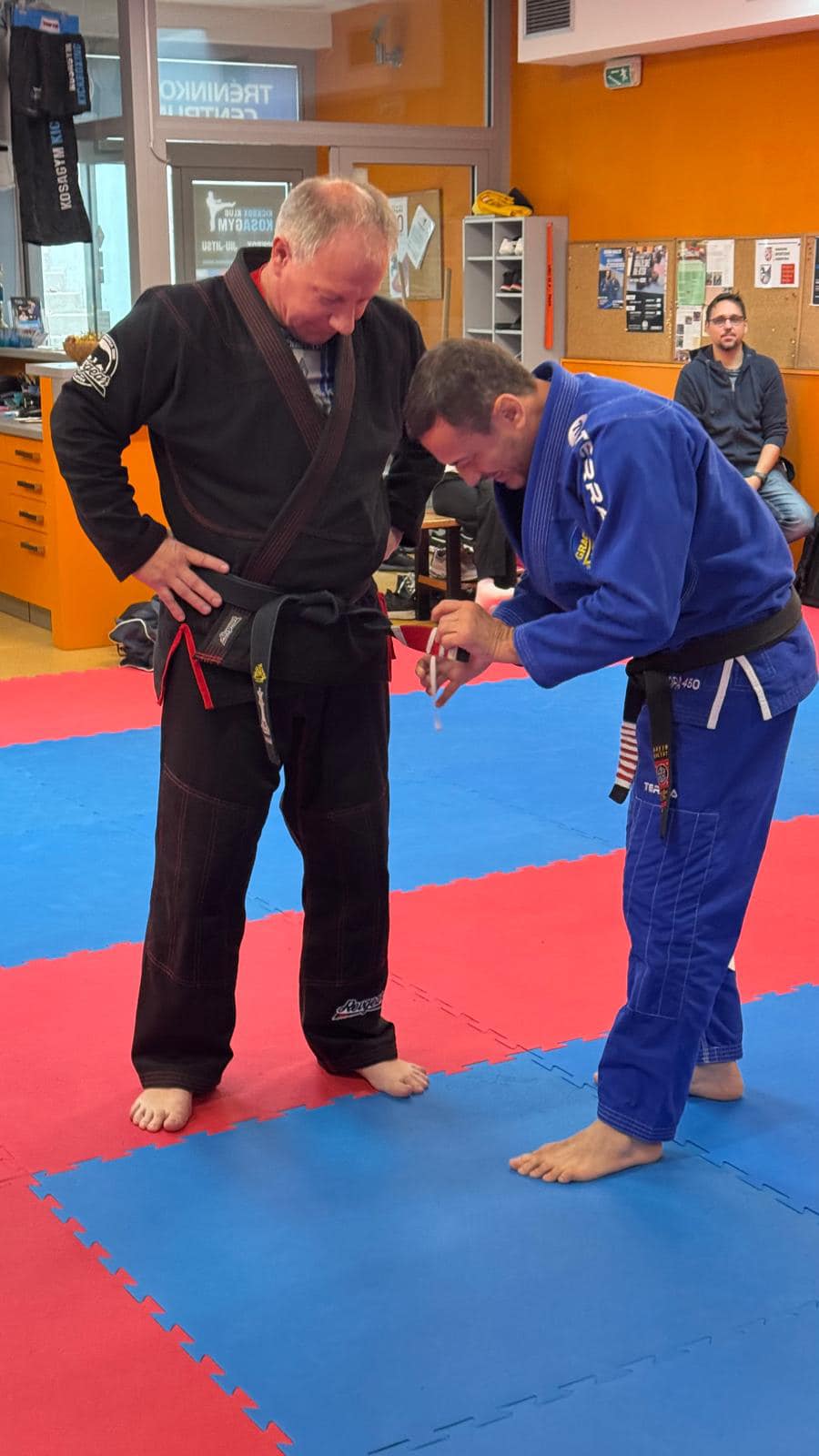 Robin Gracie uděluje Láďovi Rybníčkovi druhý stupeň