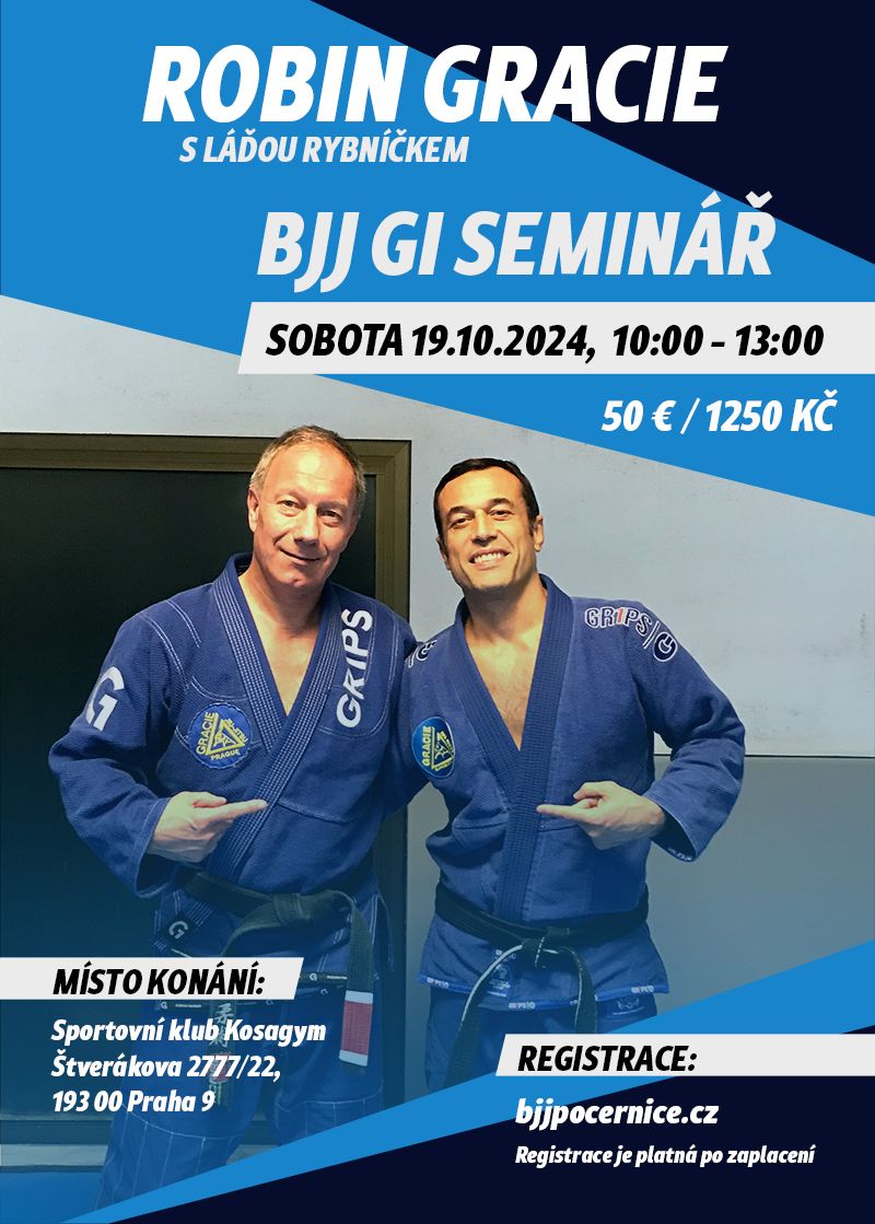 Seminář BJJ - Robin Gracie a Ladislav Rybníček